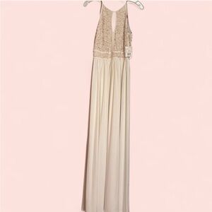 Morgan & Co. Cream Maxi Dress